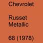 Preview: Chevrolet, Russet Metallic, 68 (1978).